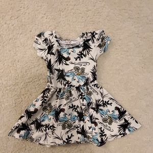 Dot dot smile 12/24m Swan print dress